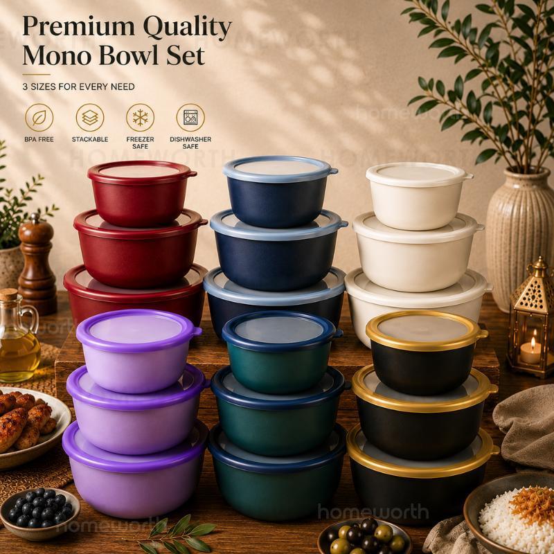 MONOBOWL EXTRA LARGE 3 In 1 Premium Airtight Food Storage Container